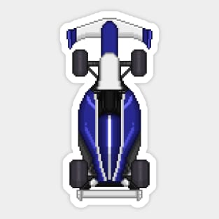 Pixelart Formula Blue Sticker